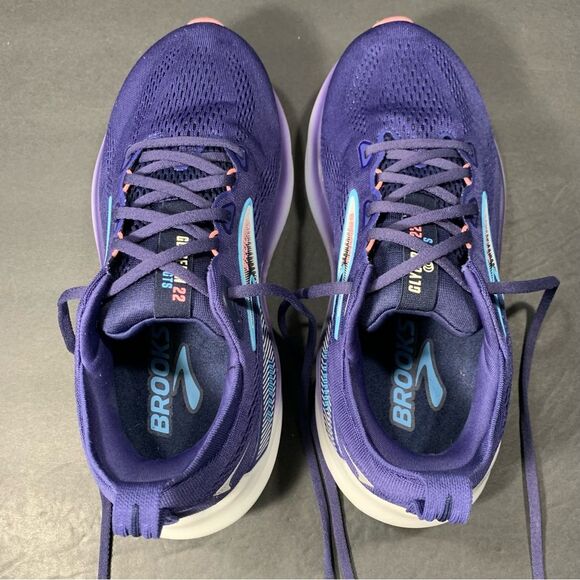 Brooks Womens Glycerin 22 Blue Running Walking Sneakers Shoe Size 9 2E-Wide - Picture 7 of 10